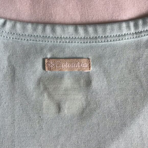 COLUMBIA Omni-Shade Sun Protection Womens Activewear S/S Top Blue Size XL EUC - Picture 3 of 7